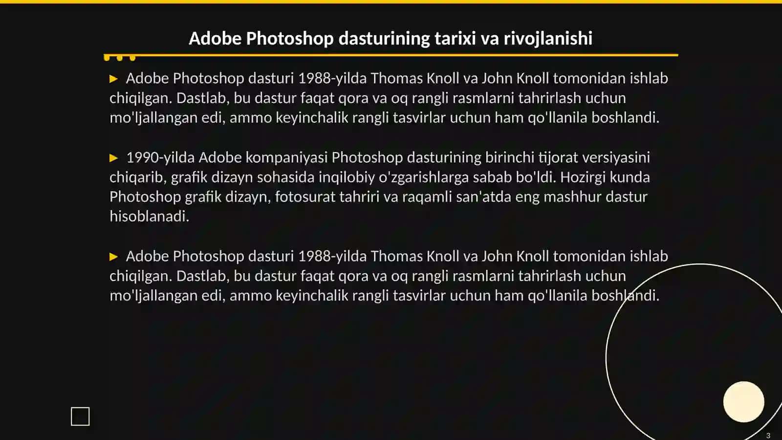 Adobe Photoshop dasturi va ishlash prinsipi 3