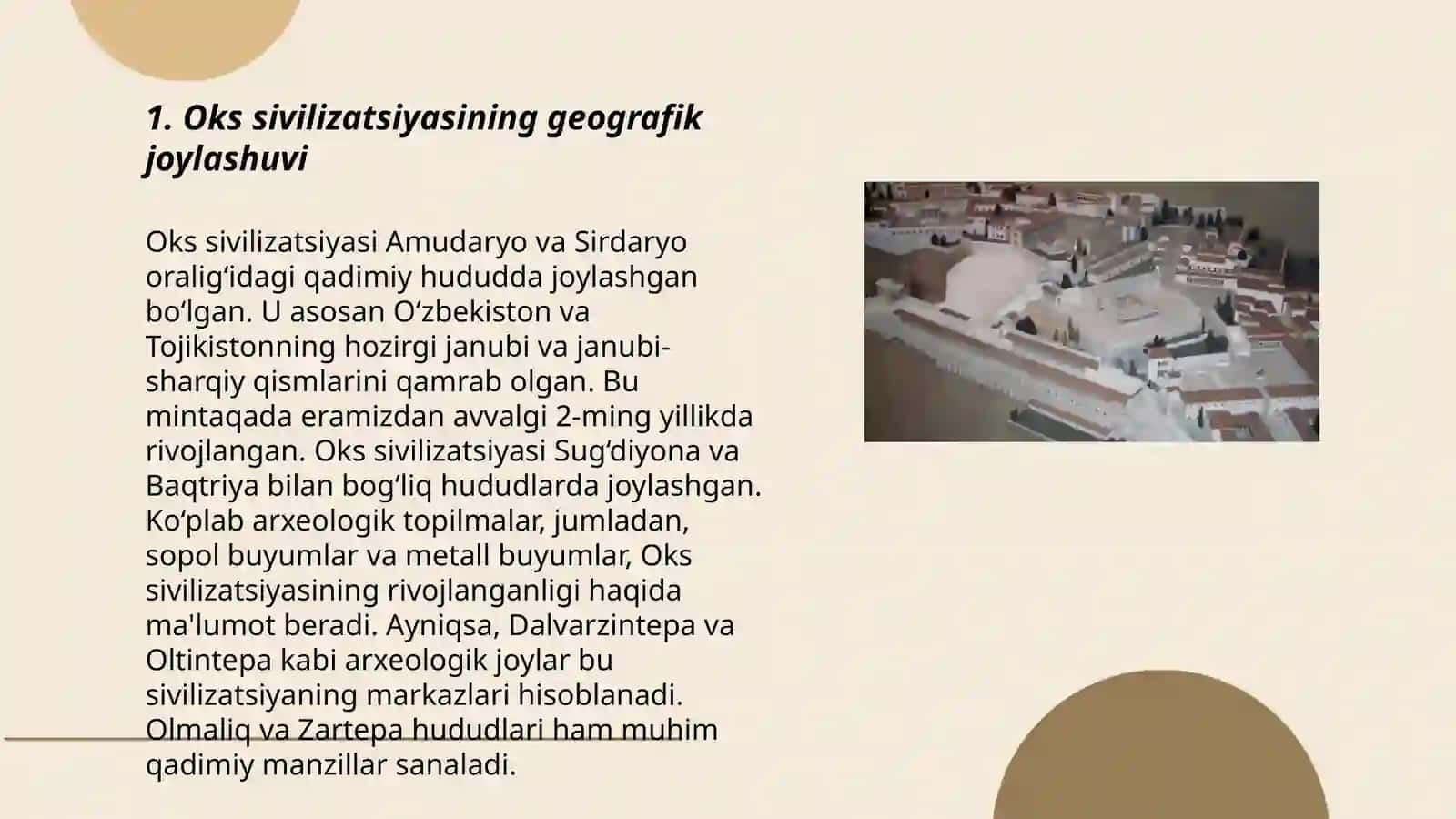 Oks sivilizatsiyasining mahalliy ildizlari va ijtimoiy harakteri 3