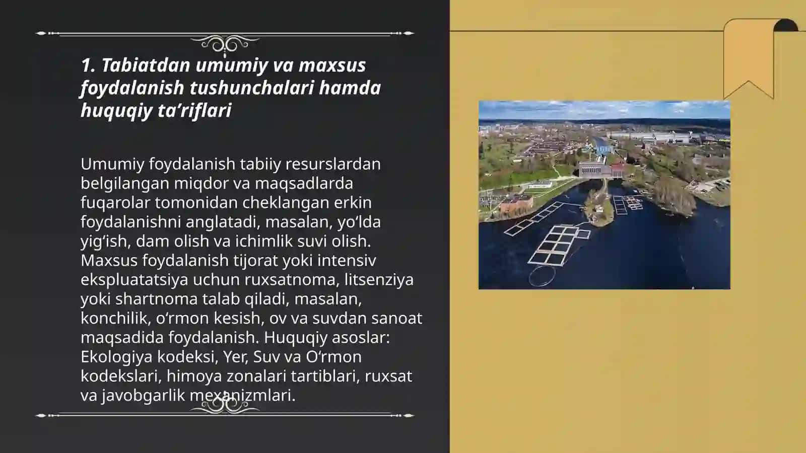 Tabiatdan umumiy va maxsus foydalanish oʻrtasidagi huquqiy chegara 3