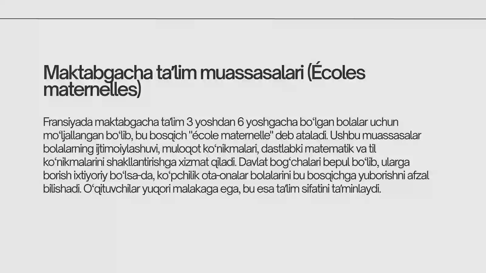 FRANSIYATAʼLIMTIZIMI 3