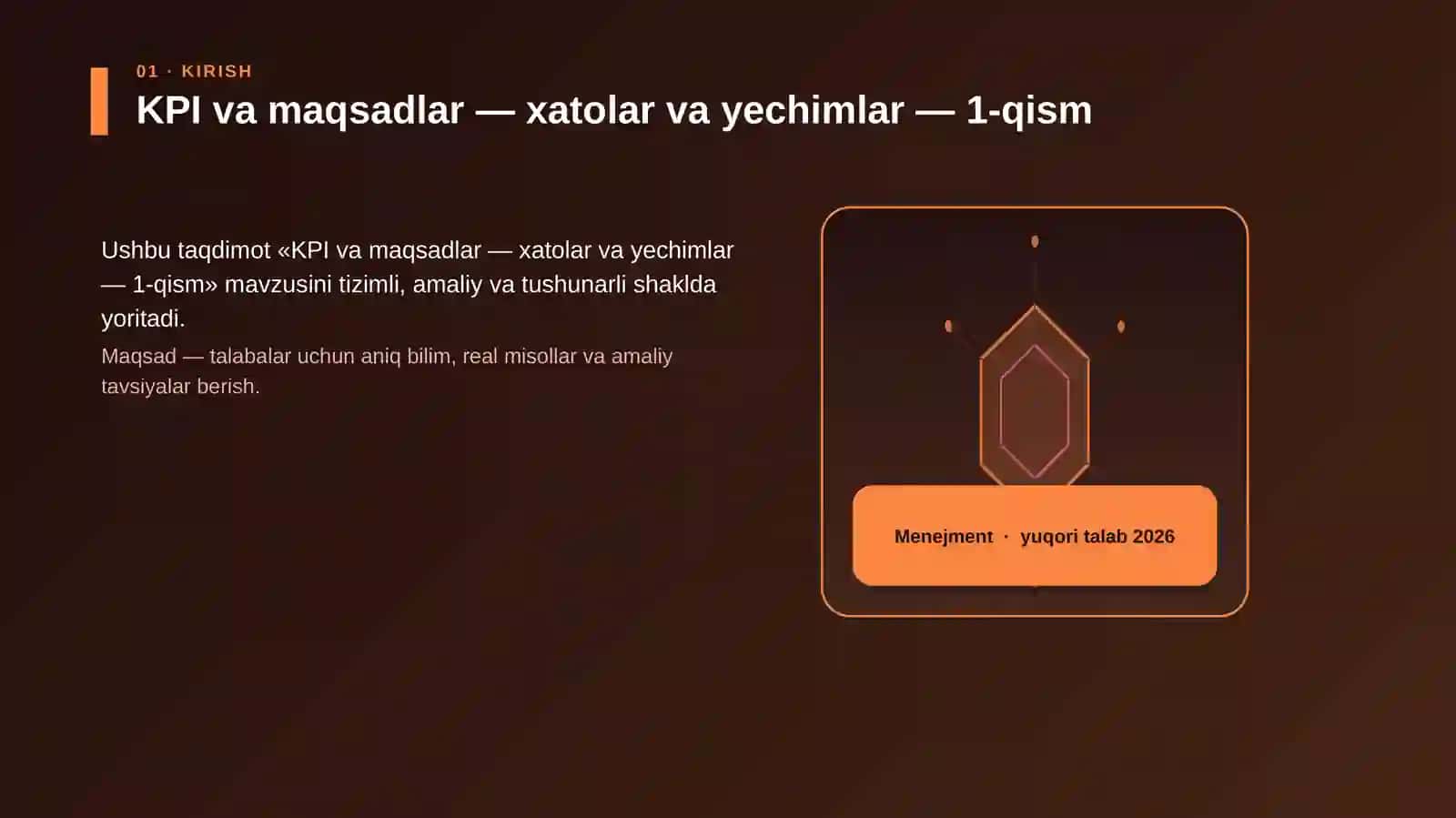 KPI va maqsadlar — xatolar va yechimlar — 1-qism 3
