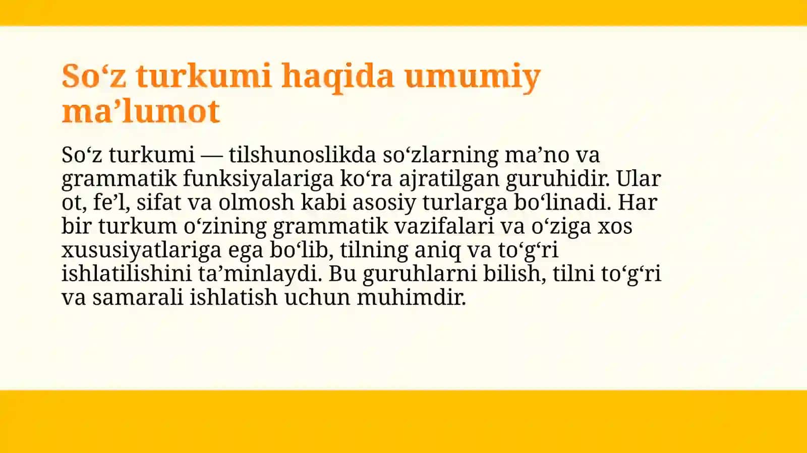 Son va Olmosh soʻz turkumi 3