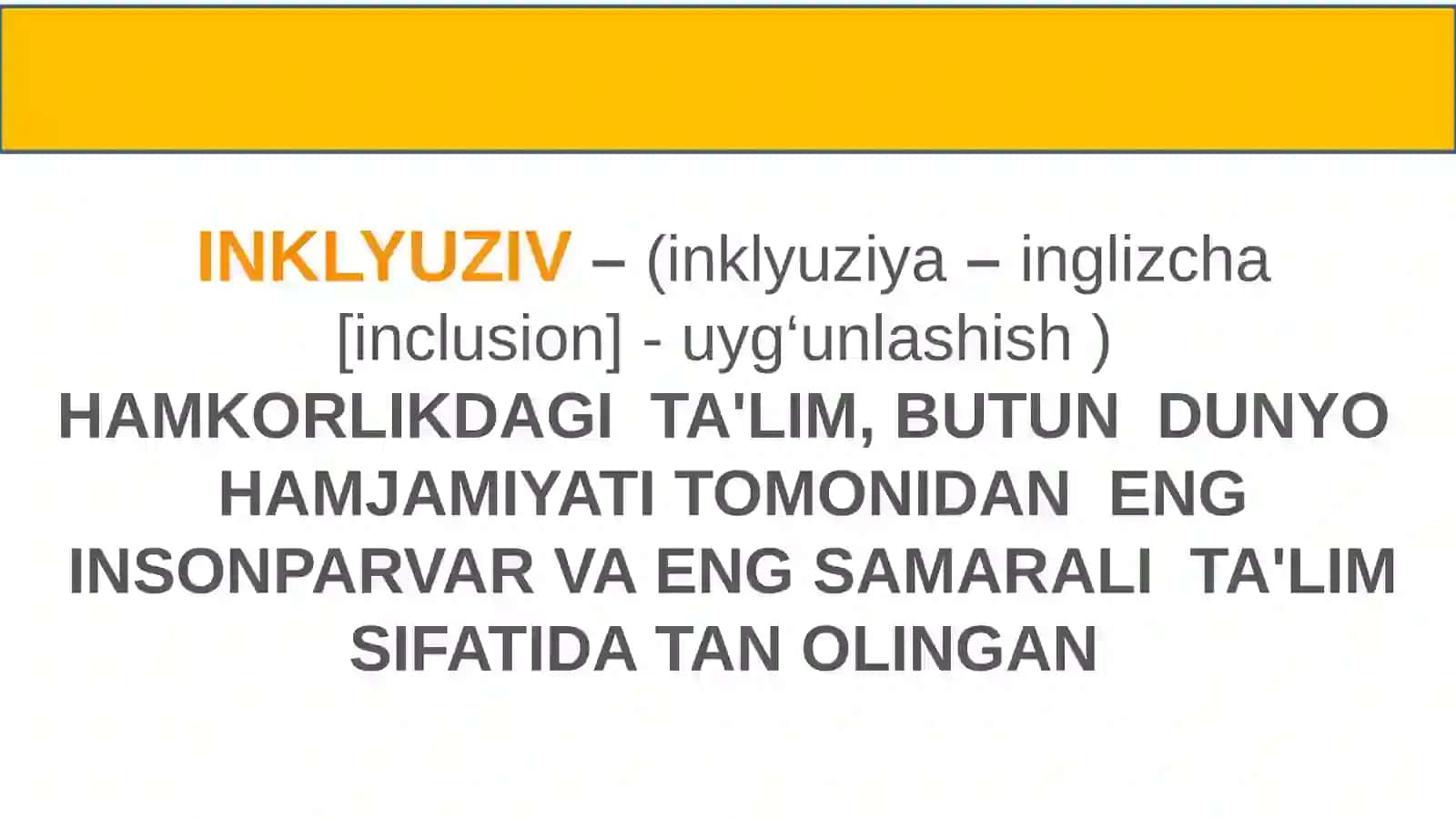 INKLYUZIV  TA'LIM 3