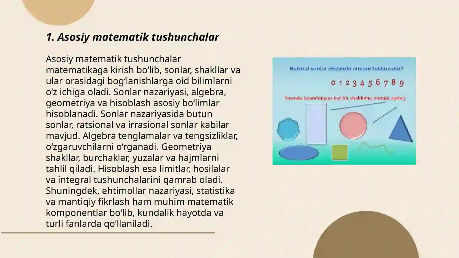 Boshlang'ich sinflarda matematikadan sinfdan tashqari ishlarni tashkil etishda foydalaniladigan krossvord ishlab chiqish.Matematik rebus tayyorlash 3