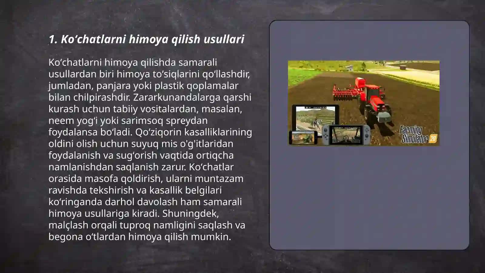 Koʻchatlarni himoya qilish usullari 3
