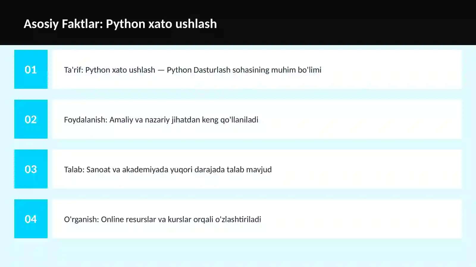 Python xato ushlash 3
