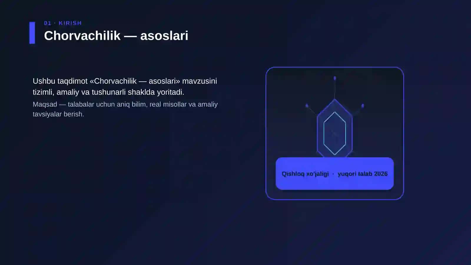 Chorvachilik — asoslari 3