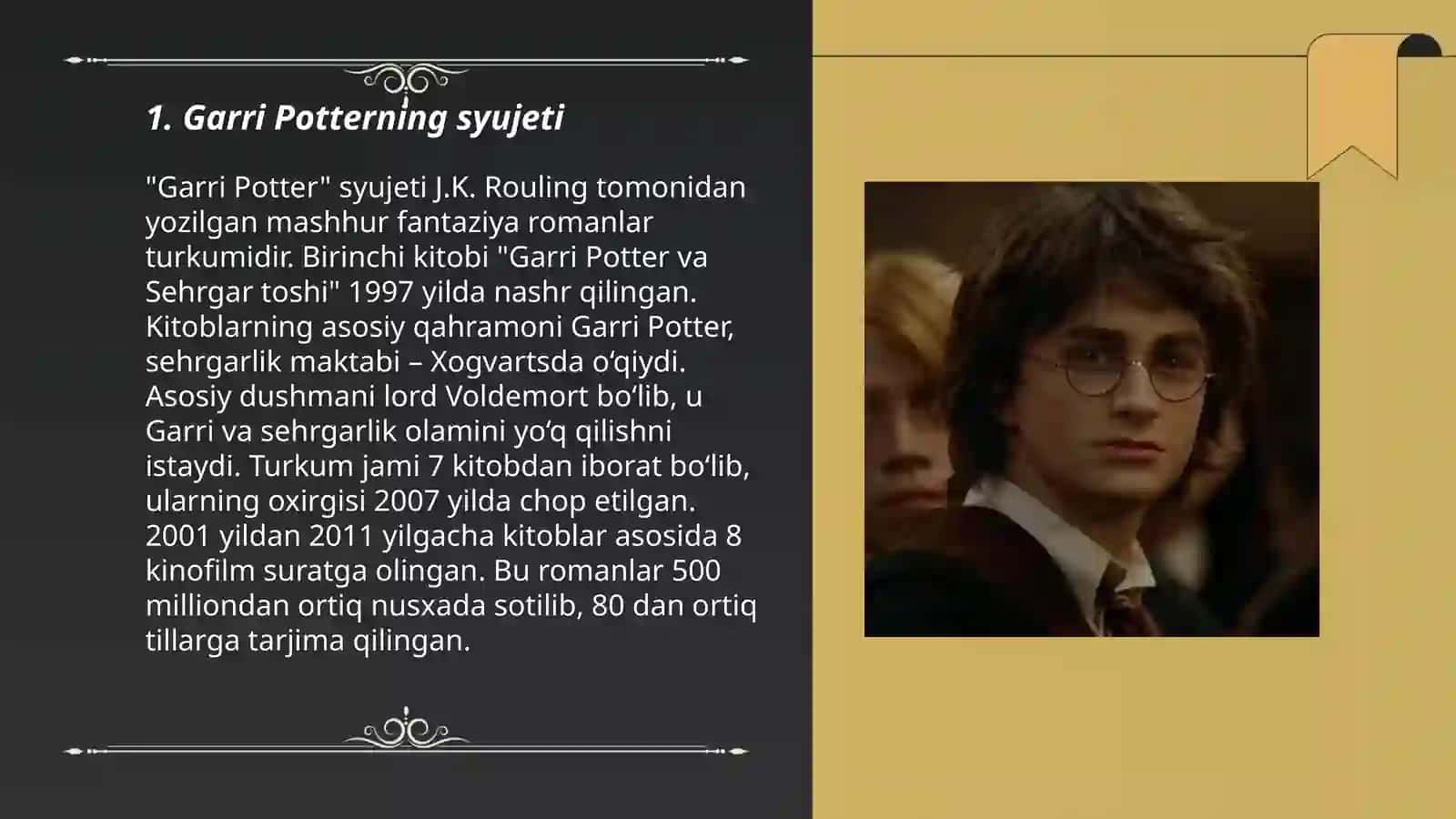 "Harri Potter "Romani haqida 3