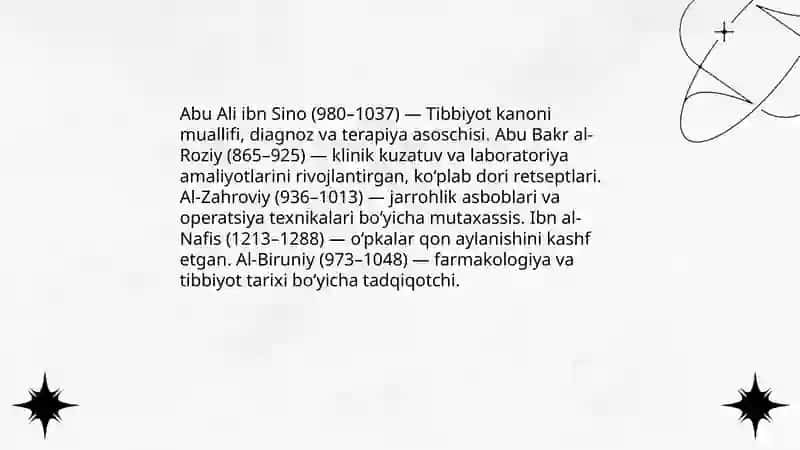 Tibbiyot sohasidagi fidoiylar 3