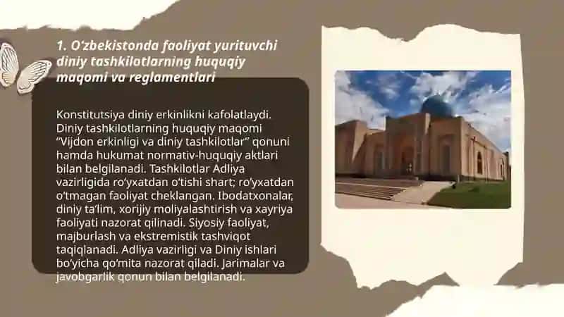 Oʻzbekistonda faoliyat yurituvchi diniy tashkilotlar 3
