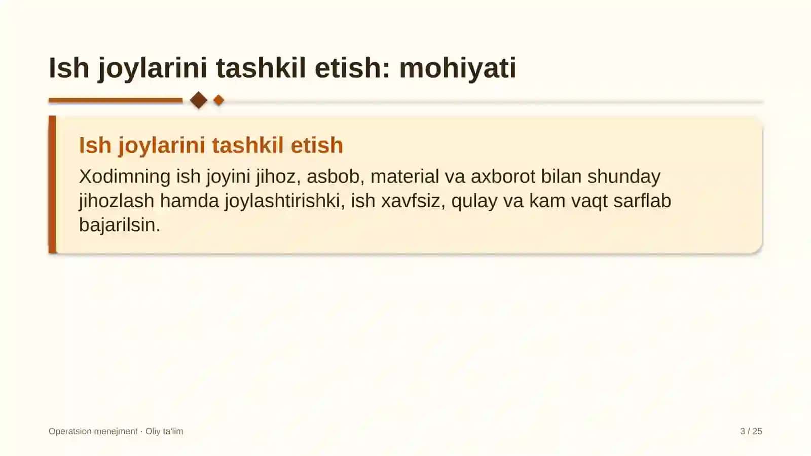 chinni fayans sanoatida ish joylarini tashkil etish 9325 3