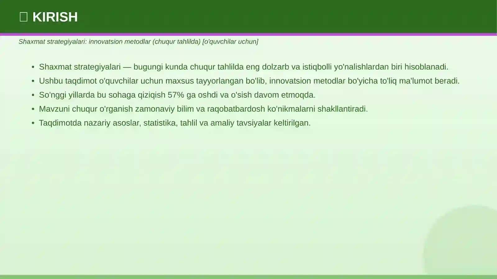 SHAXMAT STRATEGIYALARI 3