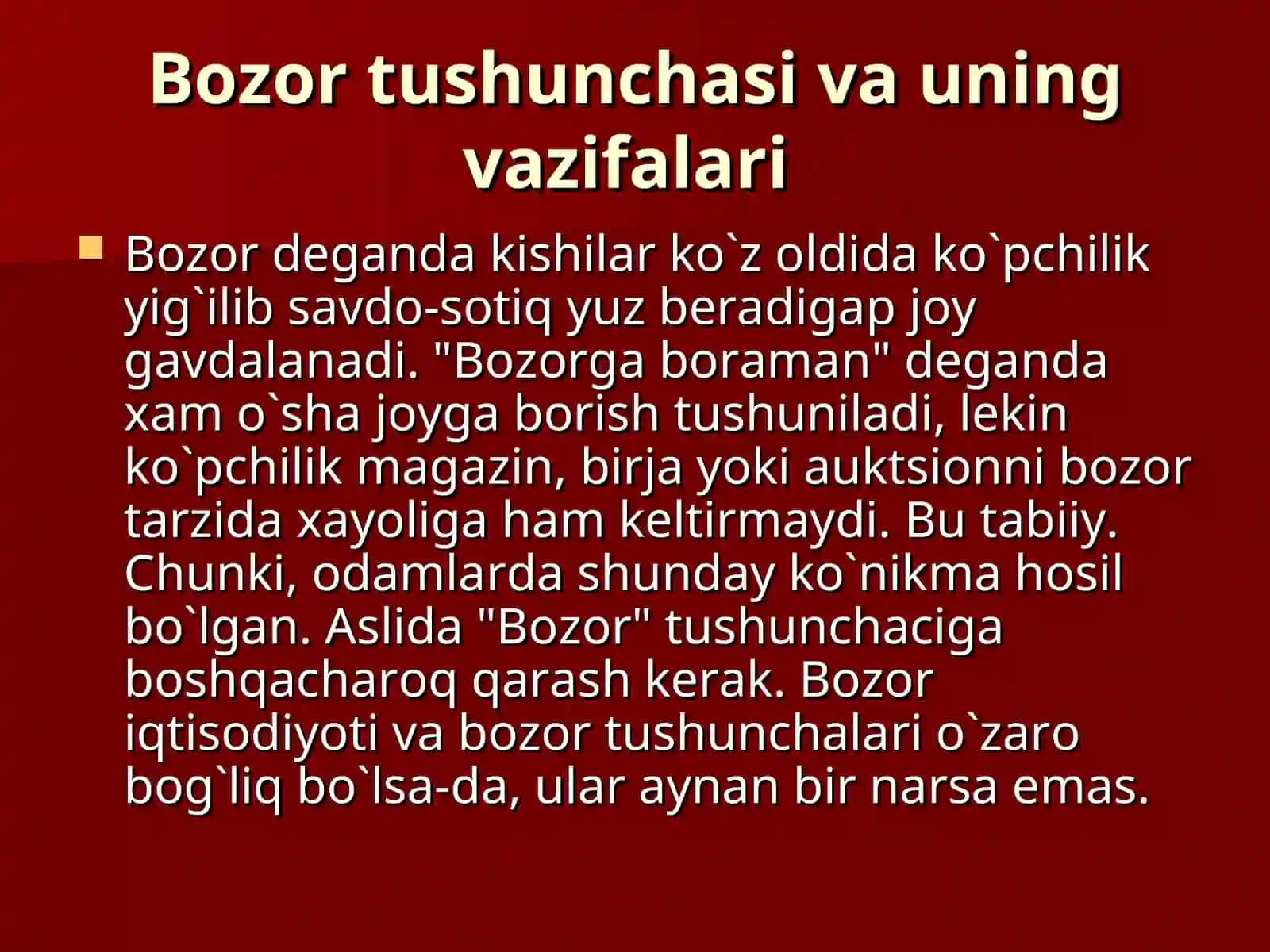 Bozor va uning turlari 3