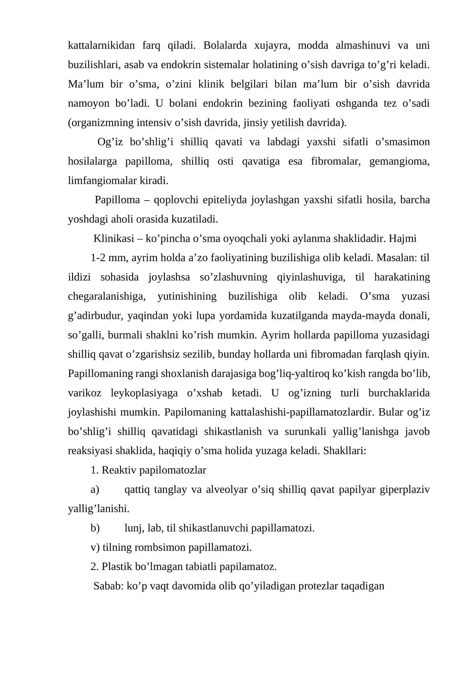 O’sma va O’smasimon Xosilalar 3