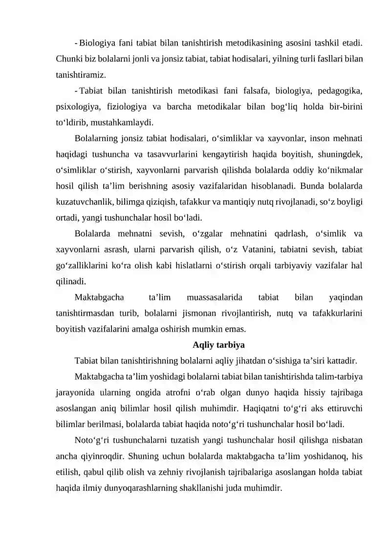 Tabiat bilan tanishtirish metodikasi 3