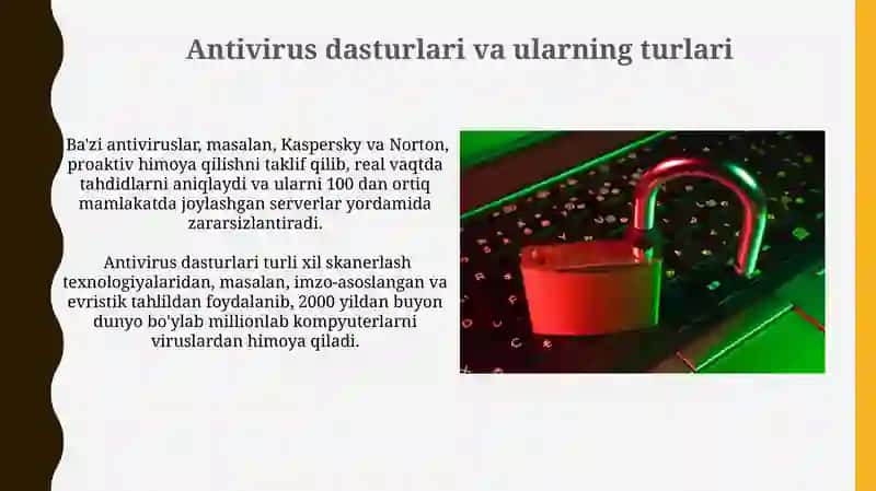 Antivirus dasturlari va ularning turlari 3