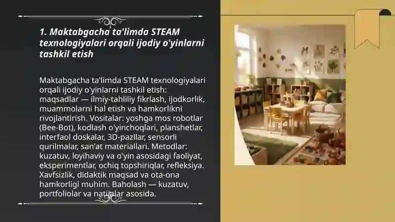 Maktabgacha ta'limda STEAM texnologiyasini qo'llash 3