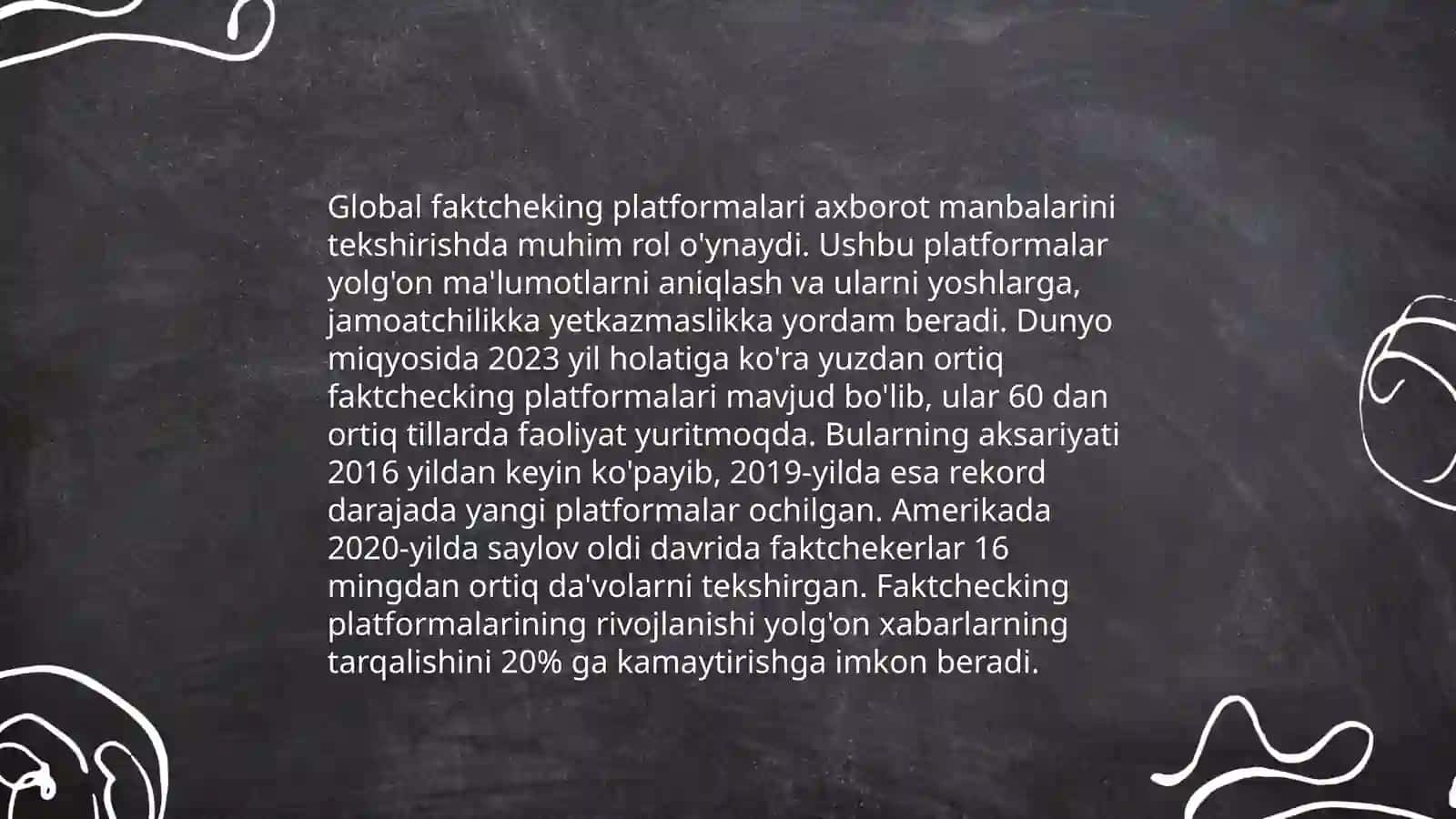 Global faktcheking platformalari va ulardan foydalanish 3