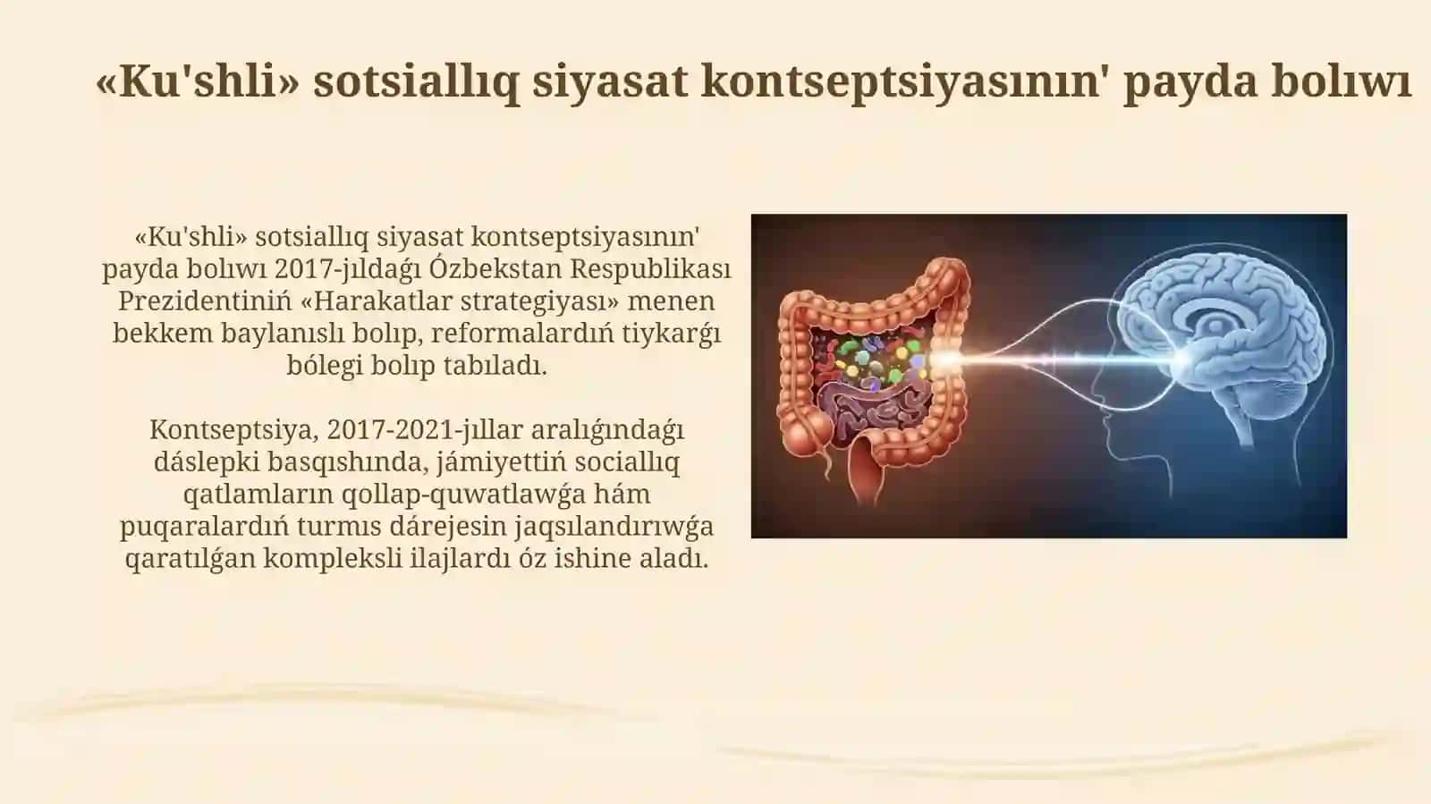 Ku'shli socialliq siyasat konsepciyasinin' qa'liplesiwi, basqishlari ha'm rawajlaniwi 3