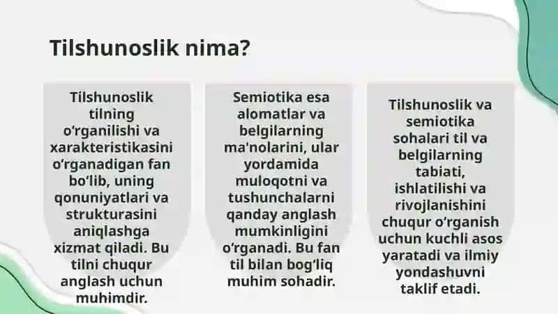 Tilshunoslik va semiotika 3