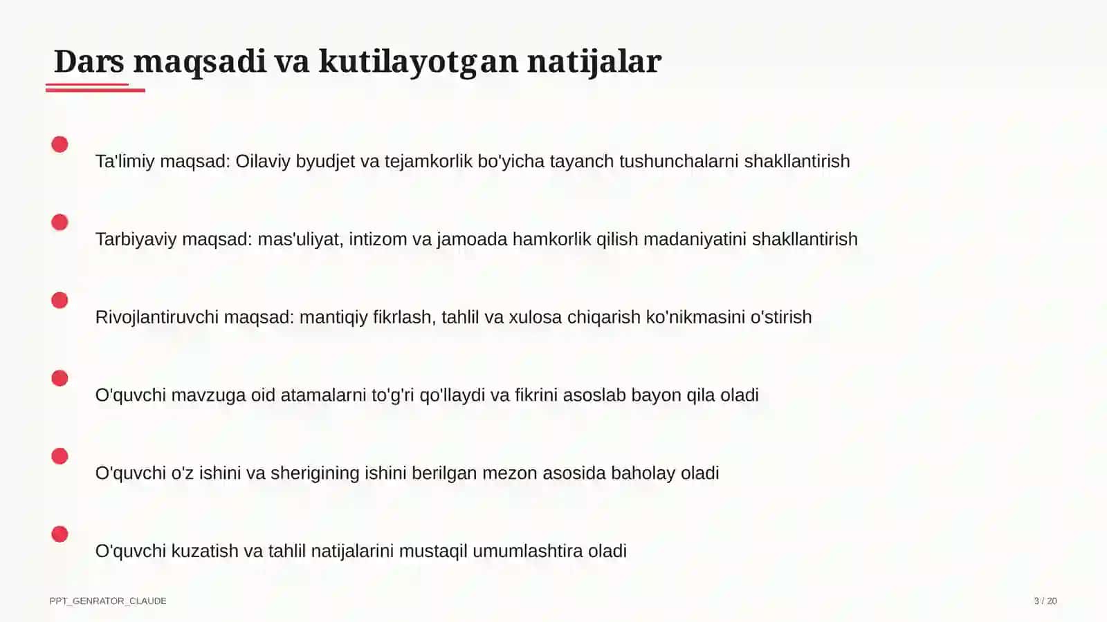 Oilaviy byudjet va tejamkorlik (9-sinf) 3