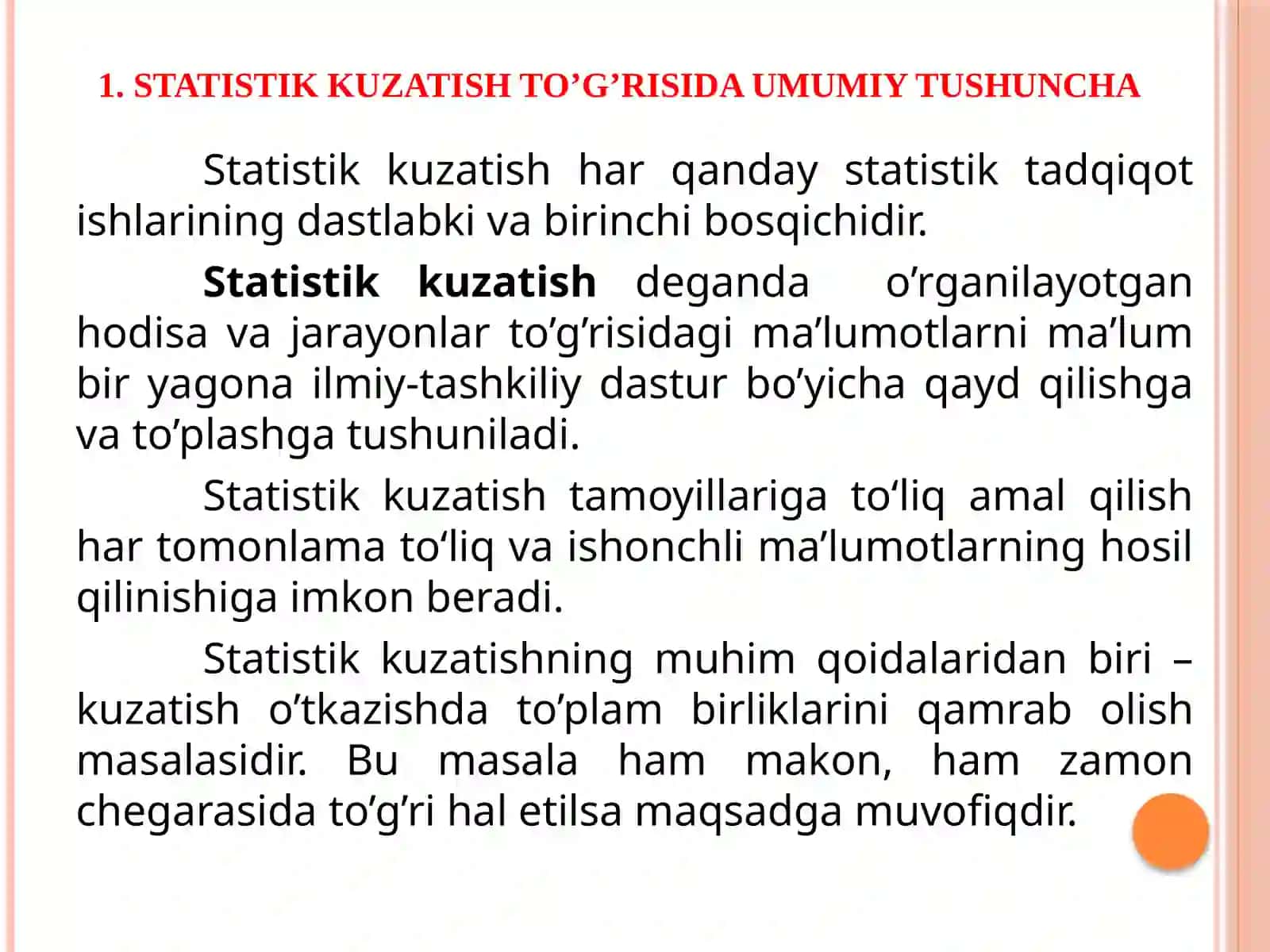 Statistik ma’lumotlarni to‘plash nazariyasi va amaliyoti 3