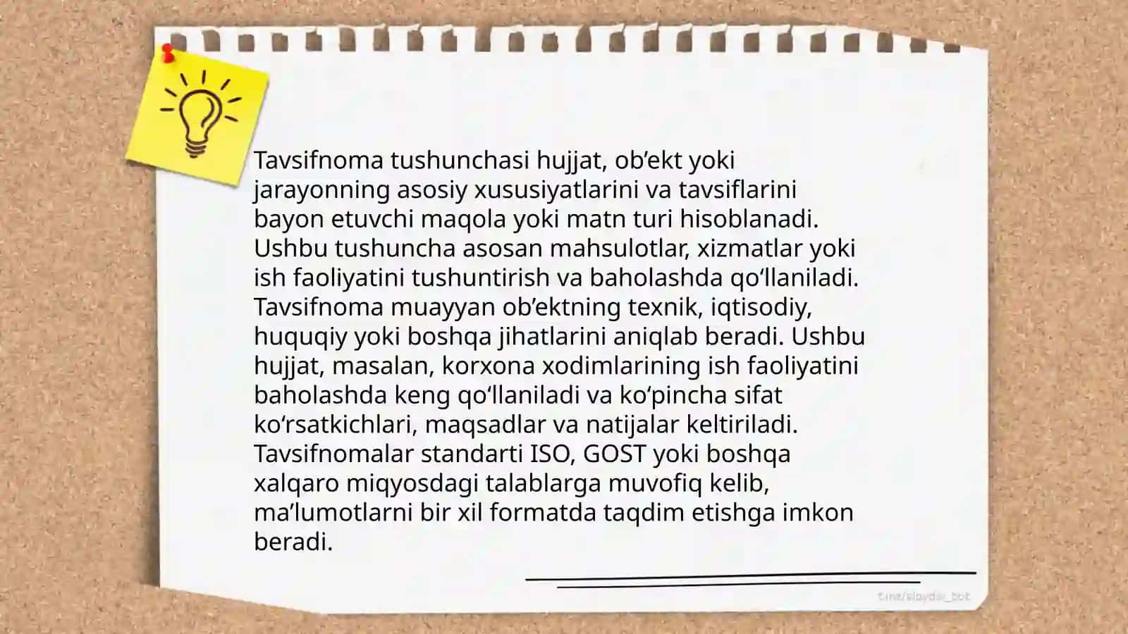 Tavsifnoma,tavsiyanoma va ularning uziga xos xususiyatlari 3