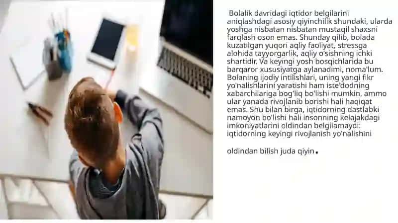 IQTIDORNING MALUM BIR TENDENSIYASI.IJODIY FAOLIYAT TURI 3