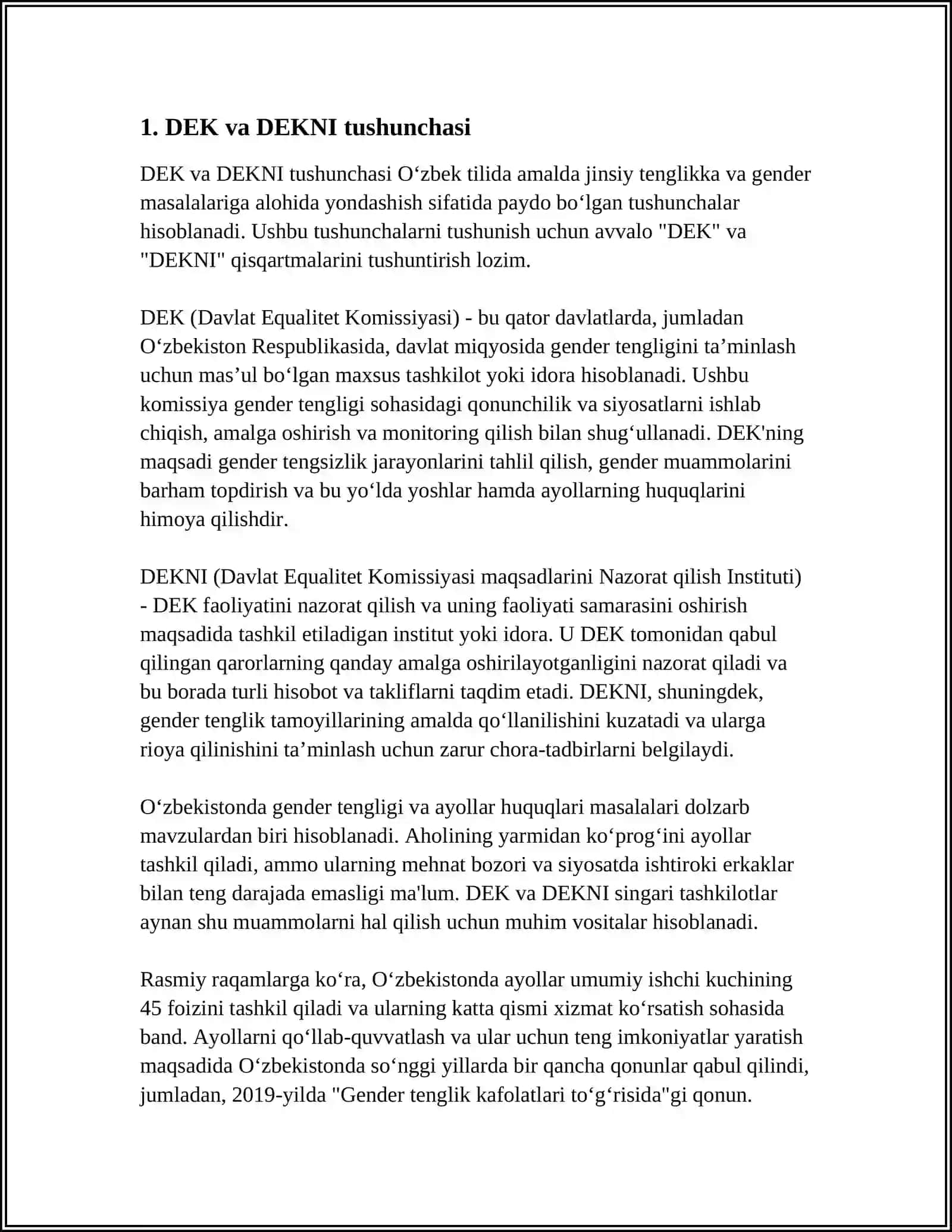 DEKNI MASSIV YORDAMIDA TASVIRLASH VA ULAR USTIDA AMAL BAJARISH ALGORITMLARI. STEK, NAVBAT VA DEKLAMI CHIZIQLI BOG‘LANGAN RO‘YHAT 3
