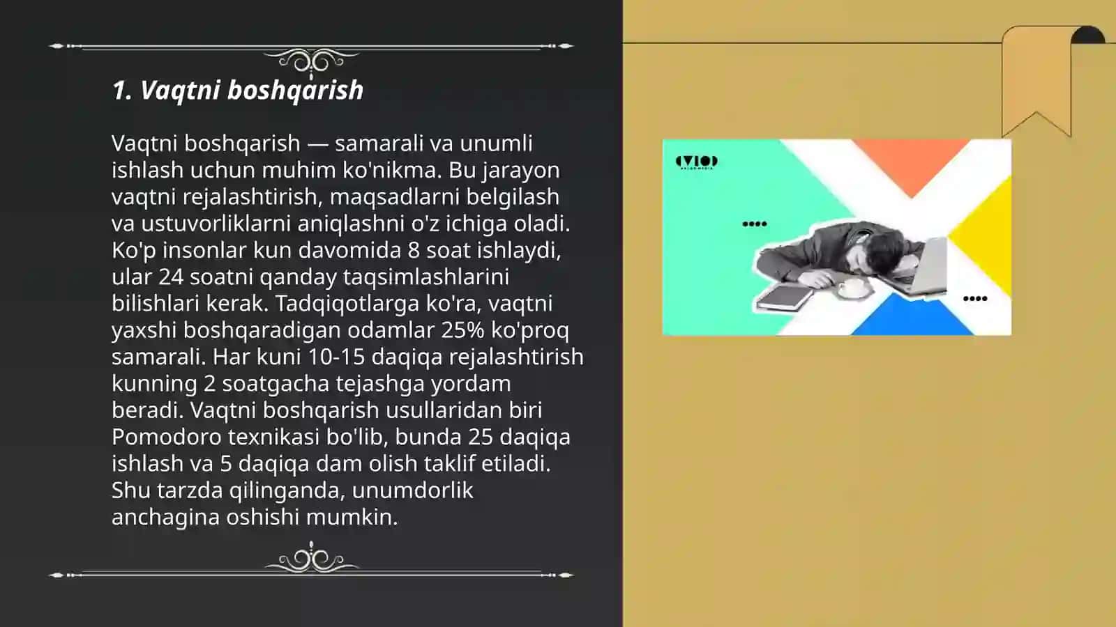 Vaqtni boshqarish 3