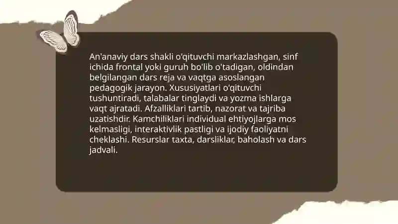 Talimni tashkil etish shakllari va turlari 3