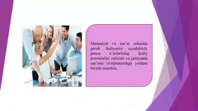 Guruh  faoliyatini uyushtirish 3
