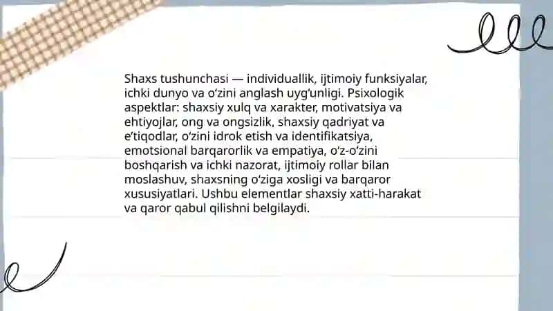 Shaxs tushunchasi va shaxs rivojlanishi 3