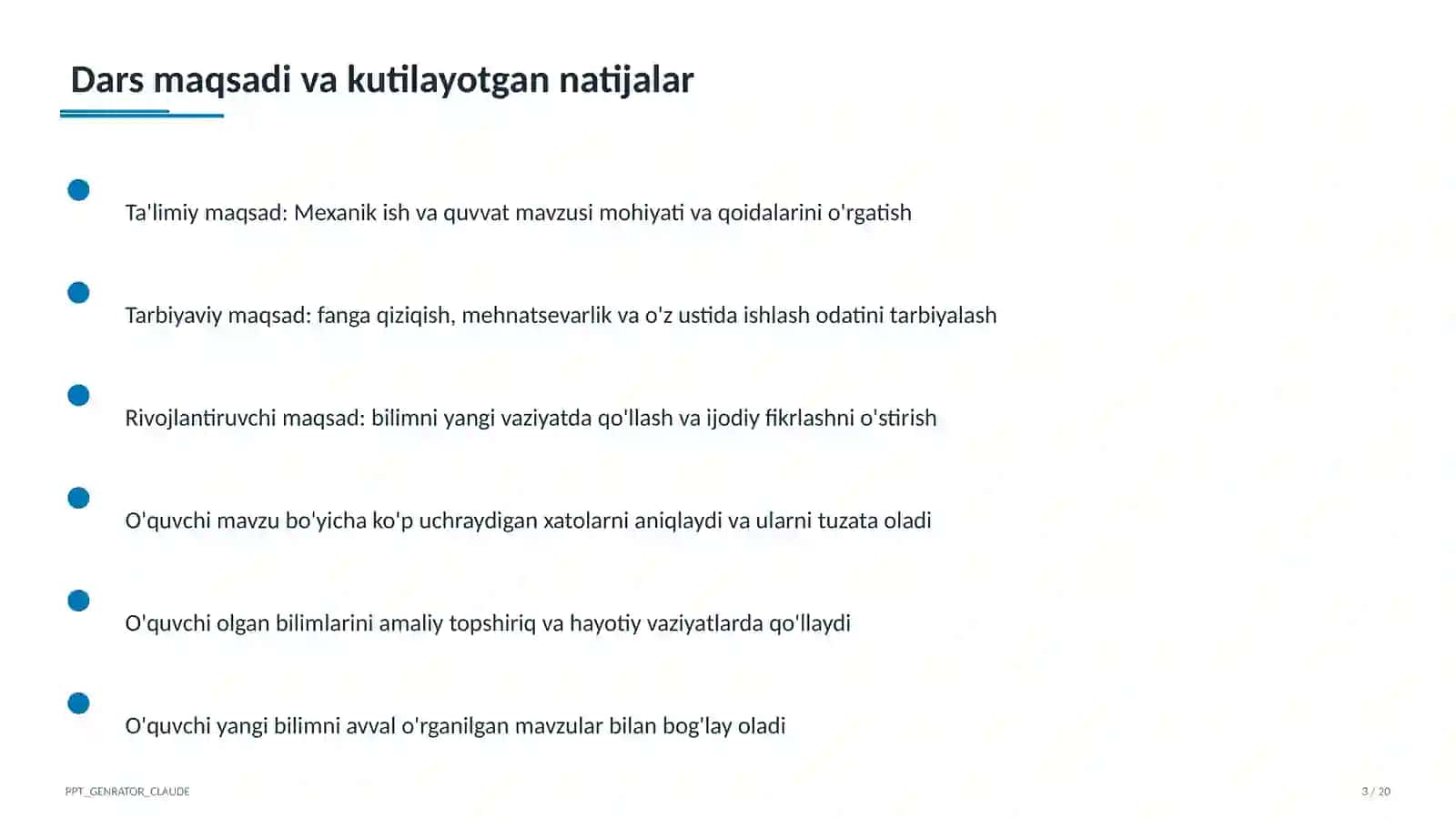 Mexanik ish va quvvat (7-sinf) 3