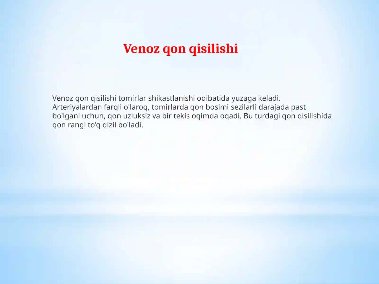 Qon ketishida birinchi tibbiy yordam 3