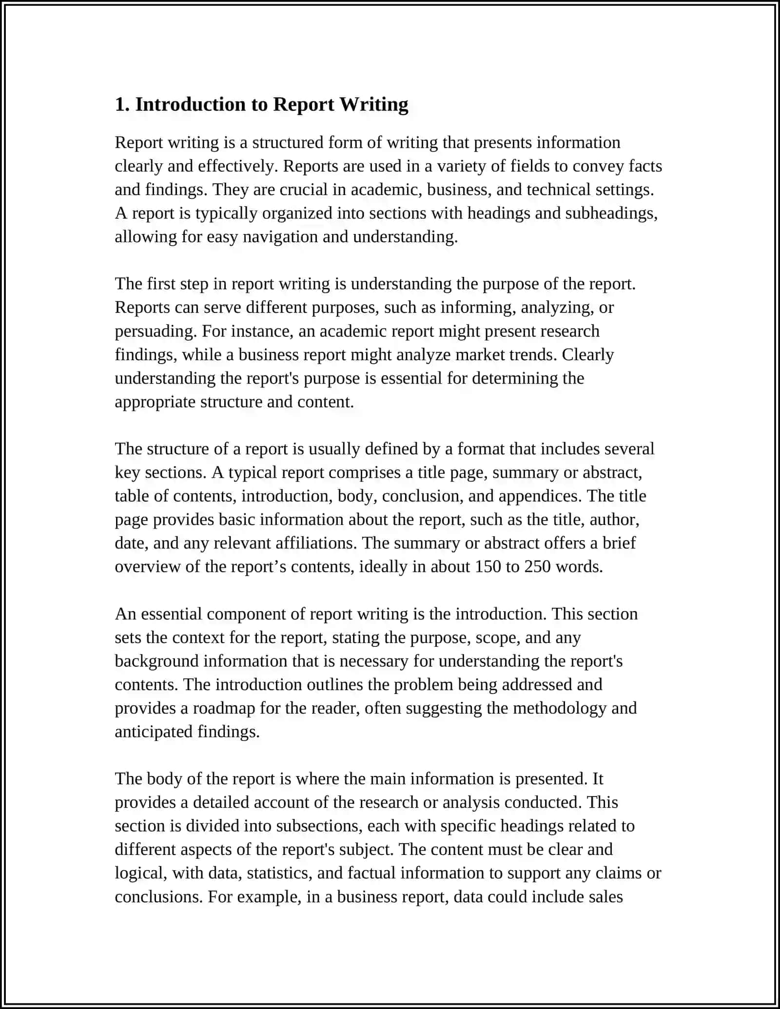 WRITING A REPORT ON AN ARTICLE 3