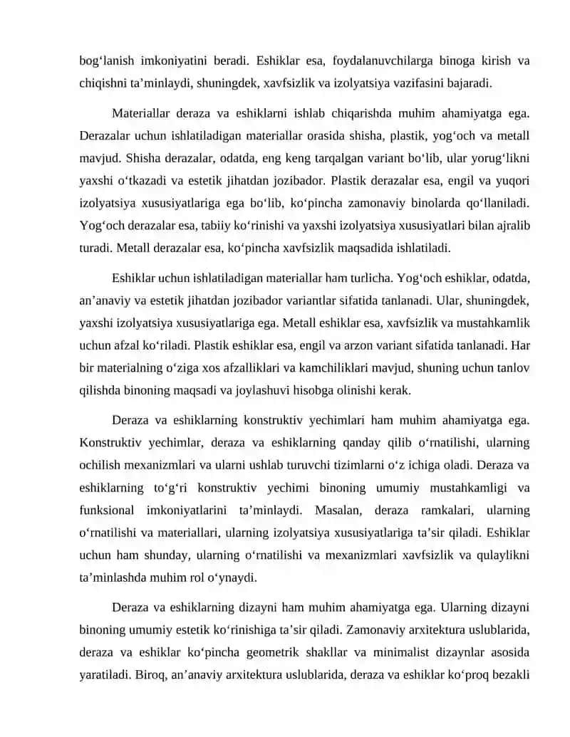 Fuqaro binolarining deraza va eshiklari 3
