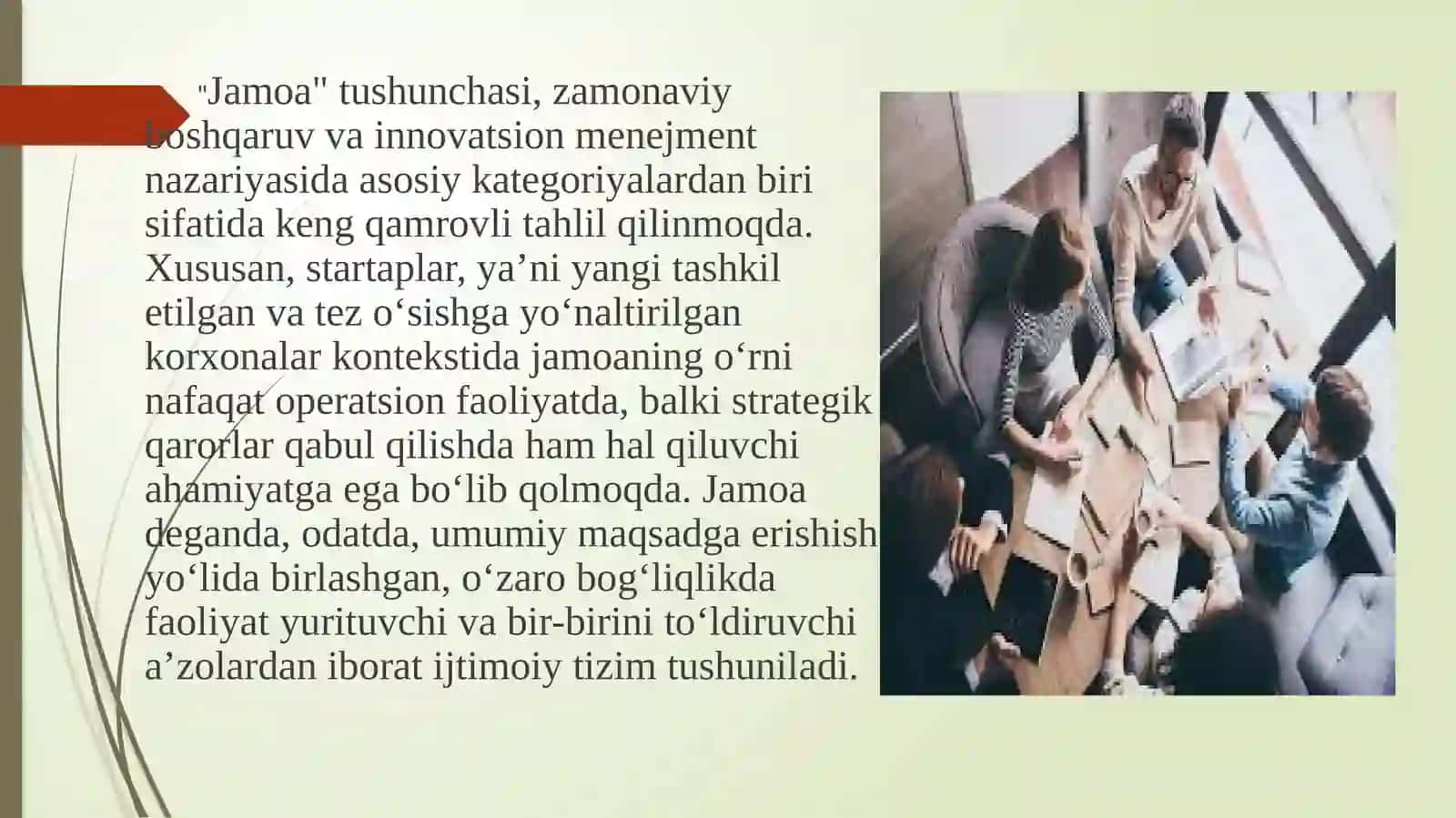 Startapning amalga oshirishda jamoat tuzish va jamoa bilanishlash 3
