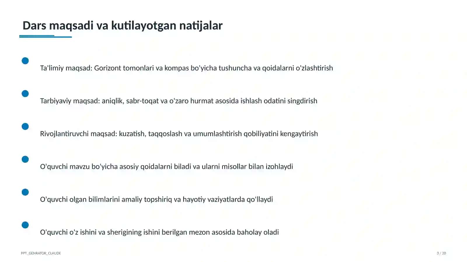 Gorizont tomonlari va kompas (3-sinf) 3