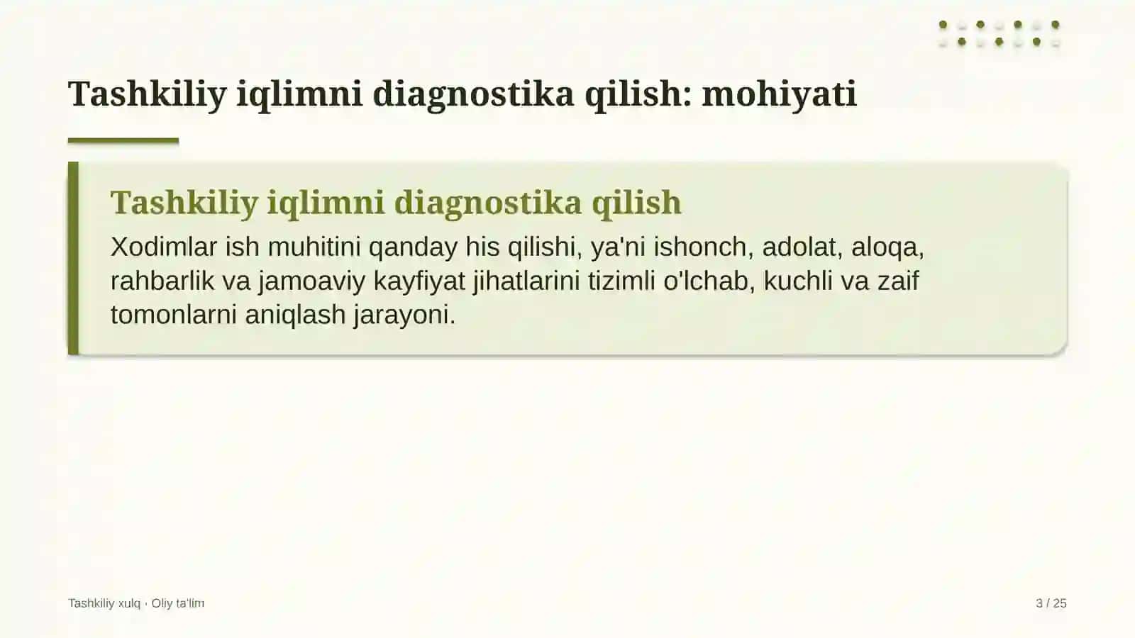 Brokerlik kompaniyalarida tashkiliy iqlimni diagnostika qilish 3