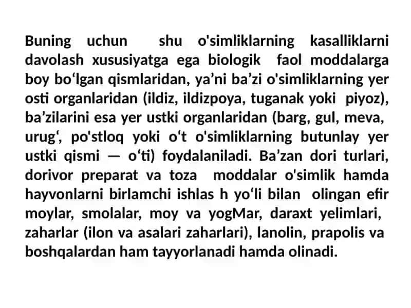 Farmakologiya fanidan taqdimot 3