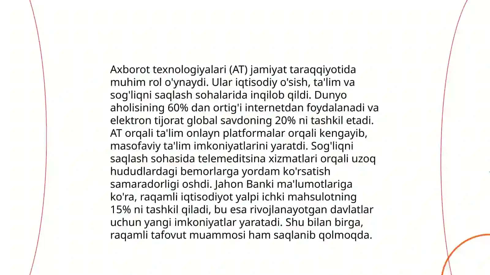 Axborotning jamiyatda tutgan orni va ahamiyati 3