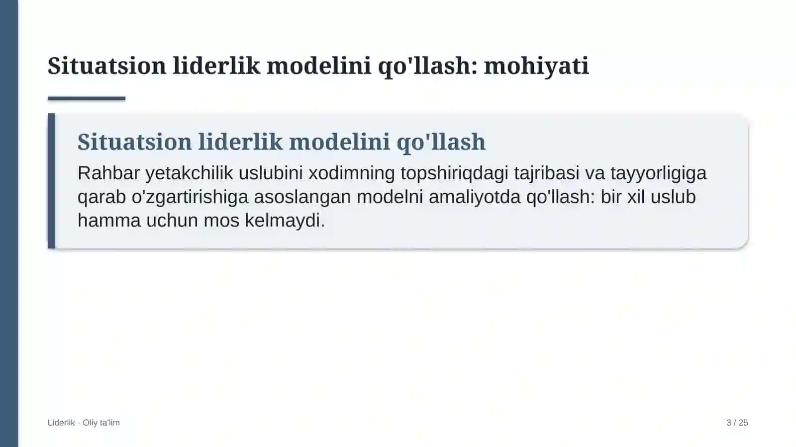 yoga studiyalarida situatsion liderlik modelini qo'llash 3586 3