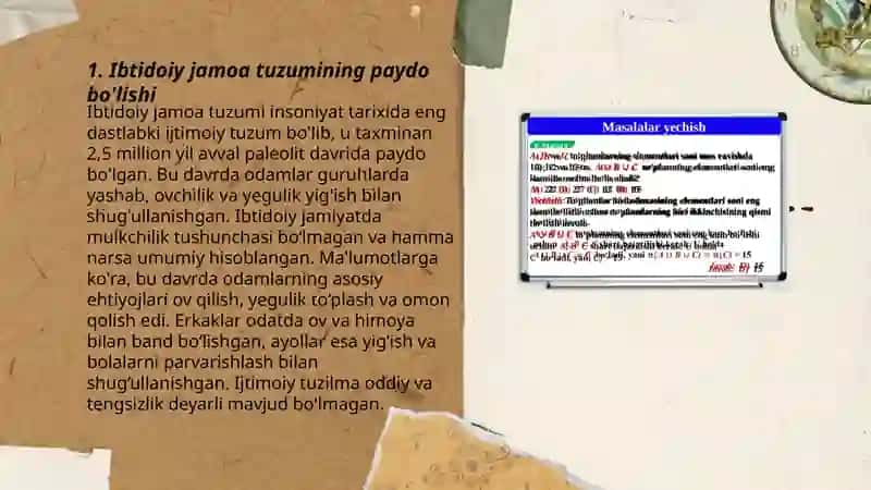 Ibtidoiy jamoa tuzumi va uning davrlashtirish masalalari 3