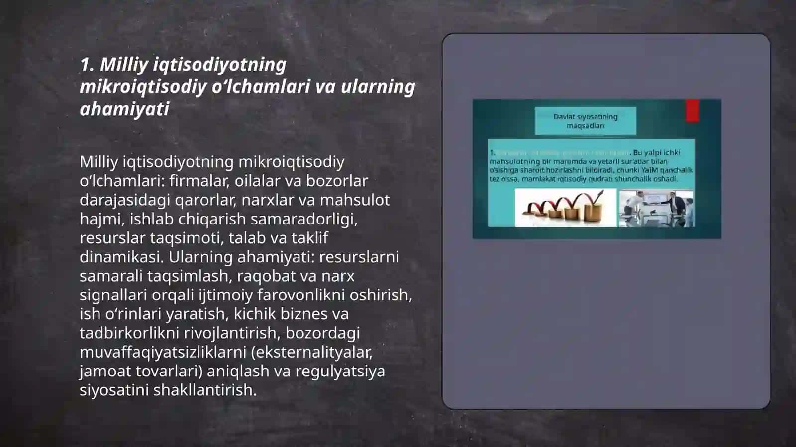 Milliy iqtisodiyot va uning mikroiqtisodiy oʻlchamlari 3