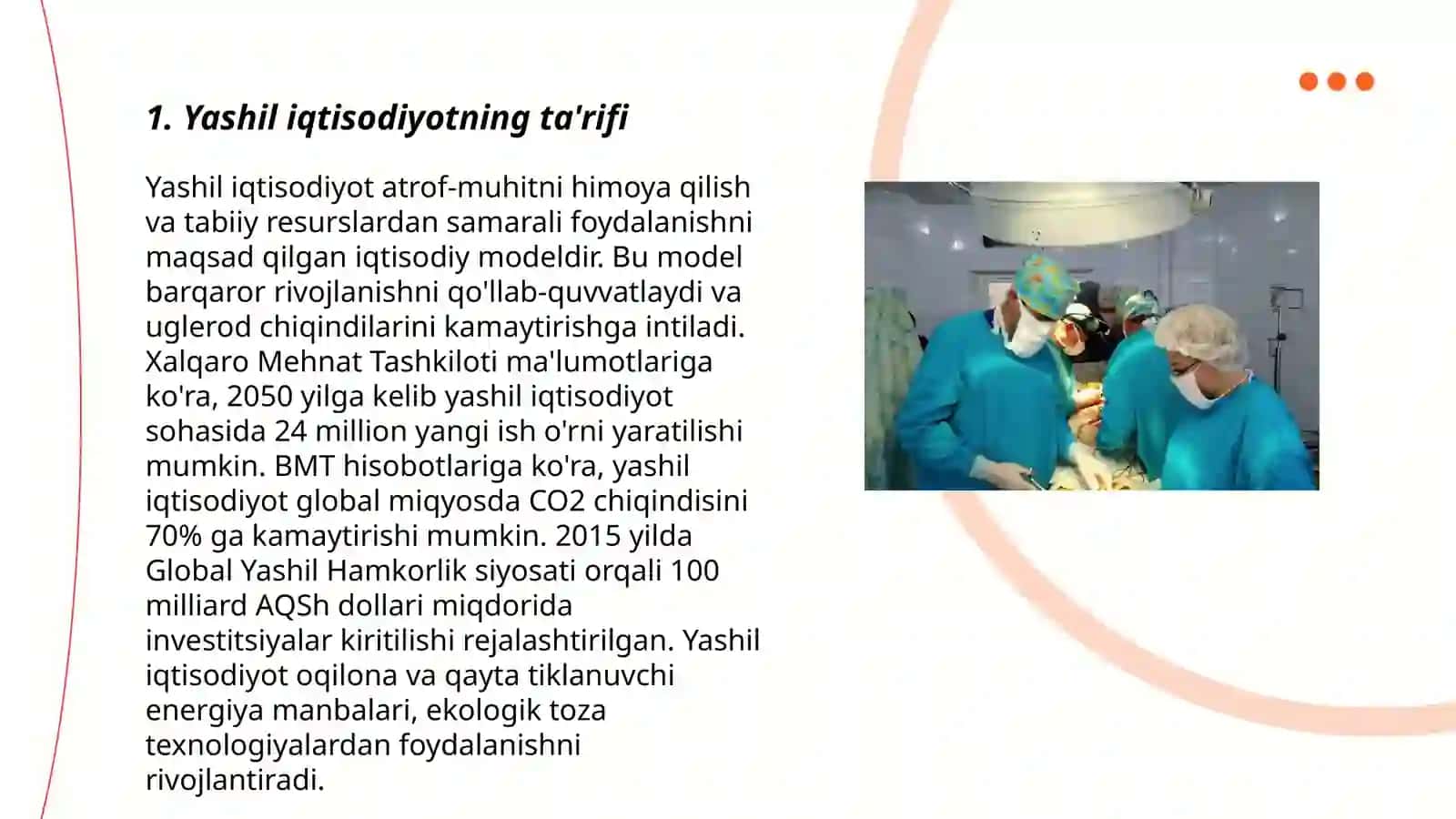 Yashil iqtisodiyotga oʻtish boʻyicha rivojlangan va rivojlanayotgan mamlakatlar 3