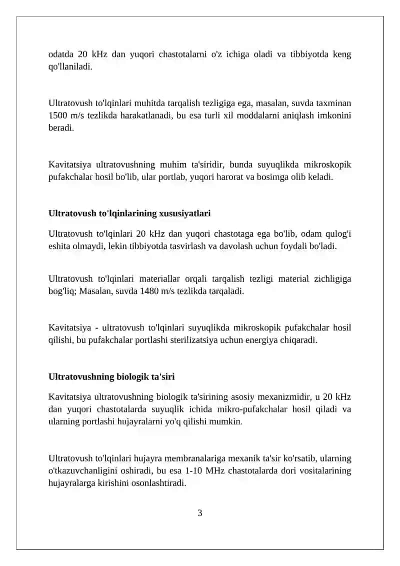 Ultra tovushli strilizatsiya asoslari 3