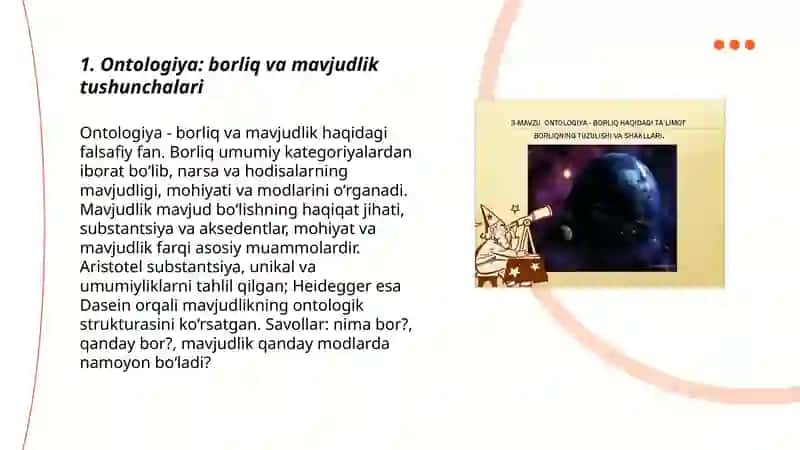Ontologiya Borliq Falsafasi 3