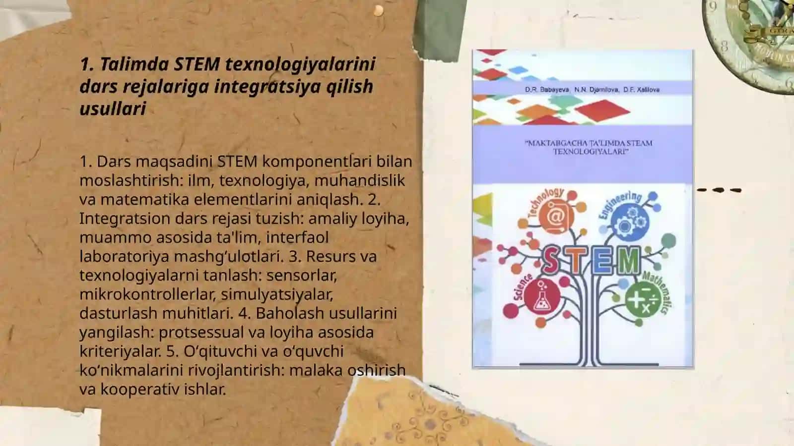 Talimda STEM texnologiyasini qo'lanilishi 3
