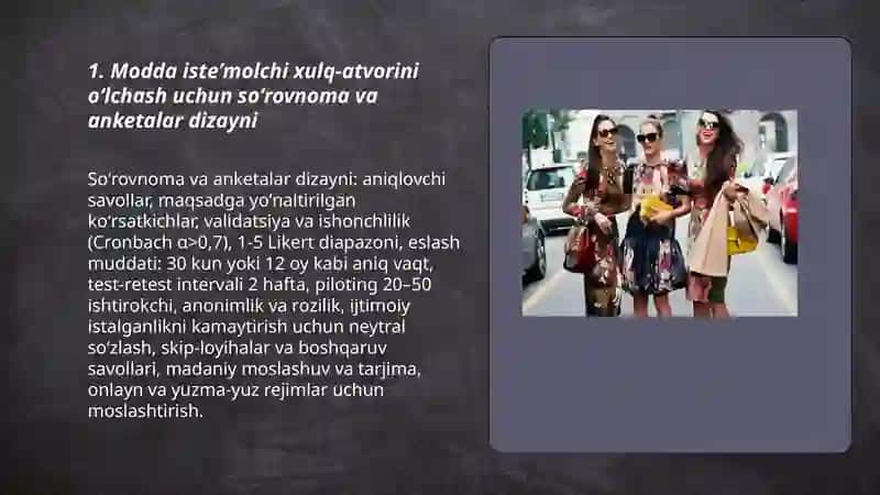 Modda isteʼmolchi xulq atvorini oʻrganish va sigmentatsiya usullari 3